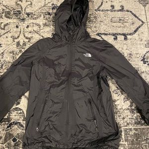 Black North Face windbreaker jacket size medium
